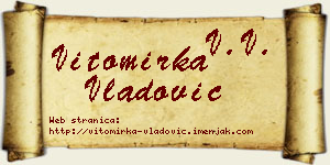 Vitomirka Vladović vizit kartica